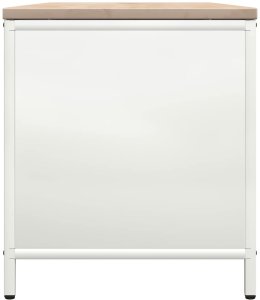 Drewutnia vidaXL Stojak na drewno opałowe z drewnianym blatem, 100,5x35,5x40 cm (864256 VidaXL) 7