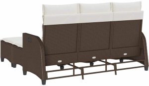 vidaXL 3-częściowy zestaw ogrodowy z poduszkami w kształcie litery L 6