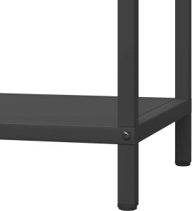 Drewutnia vidaXL Stojak na drewno opałowe, czarny, 40x25x90 cm 8