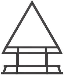 Drewutnia vidaXL Stojak na drewno opałowe, czarny, 50x25x60 cm 5