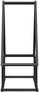 Drewutnia vidaXL Stojak na drewno opałowe, czarny, 50x25x60 cm 6