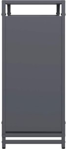 Drewutnia vidaXL Stojak na drewno opałowe antracyt Stal walcowana na zimno 6