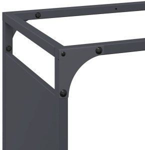 Drewutnia vidaXL Stojak na drewno opałowe antracyt Stal walcowana na zimno 7