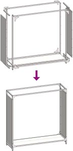 Drewutnia vidaXL Stojak na drewno opałowe czarny 90x28x90 cm 9