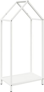 Drewutnia vidaXL Stojak na drewno opałowe, biały, 40x25x90 cm 2