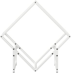 Drewutnia vidaXL Stojak na drewno opałowe biały 60x25x60 cm 5