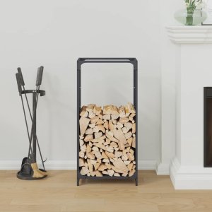 Drewutnia vidaXL Stojak na drewno opałowe 44x28x90 cm Stal walcowana na zimno 3