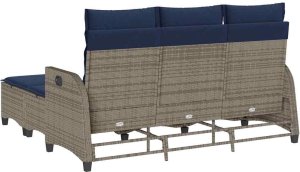 vidaXL 3-częściowy zestaw ogrodowy z poduszkami w kształcie litery L 6