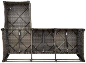 vidaXL 3-częściowy zestaw ogrodowy z poduszkami w kształcie litery L 9