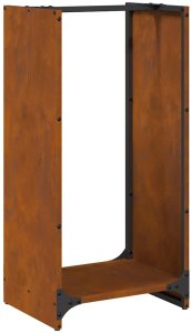 Drewutnia vidaXL Stojak na drewno opałowe 40x30x80 cm Stal nierdzewna 2