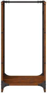 Drewutnia vidaXL Stojak na drewno opałowe 40x30x80 cm Stal nierdzewna 6