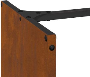 Drewutnia vidaXL Stojak na drewno opałowe 40x30x80 cm Stal nierdzewna 9