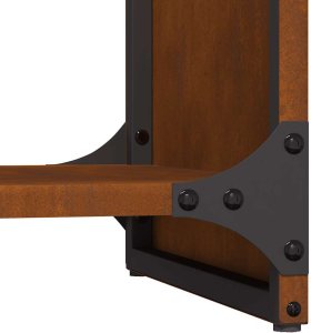 Drewutnia vidaXL Stojak na drewno opałowe 40x30x80 cm Stal nierdzewna 10