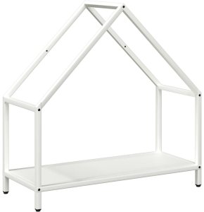 Drewutnia vidaXL Stojak na drewno opałowe biały 60x25x60 cm 2