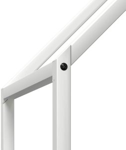 Drewutnia vidaXL Stojak na drewno opałowe biały 60x25x60 cm 7