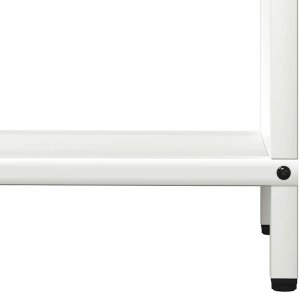 Drewutnia vidaXL Stojak na drewno opałowe biały 60x25x60 cm 8