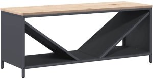 Drewutnia vidaXL Stojak na drewno opałowe z drewnianym blatem, 100,5x35,5x40 cm (864257 VidaXL) 2