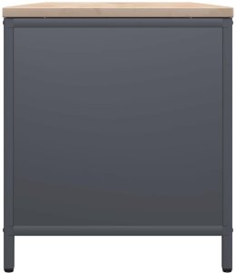 Drewutnia vidaXL Stojak na drewno opałowe z drewnianym blatem, 100,5x35,5x40 cm (864257 VidaXL) 7