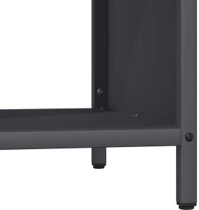 Drewutnia vidaXL Stojak na drewno opałowe z drewnianym blatem, 100,5x35,5x40 cm (864257 VidaXL) 9