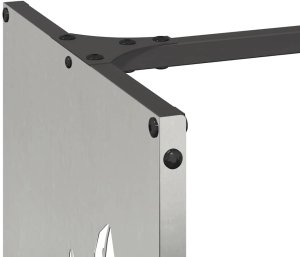 Drewutnia vidaXL Stojak na drewno opałowe 40x30x80 cm Stal nierdzewna 7