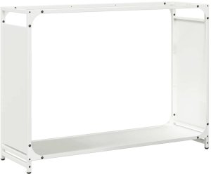 Drewutnia vidaXL Stojak na drewno opałowe 90x28x65 cm Stal walcowana na zimno 2