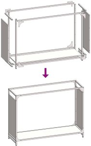 Drewutnia vidaXL Stojak na drewno opałowe 90x28x65 cm Stal walcowana na zimno 9