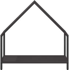 Drewutnia vidaXL Stojak na drewno opałowe czarny 60x25x60 cm 5