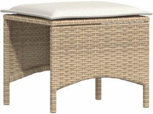 vidaXL 4-częściowy zestaw ogrodowy z poduszkami w kształcie litery L 6