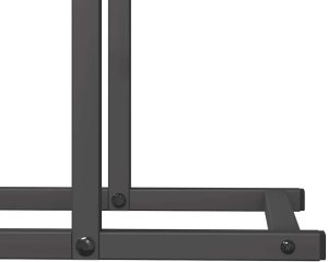 Drewutnia vidaXL Stojak na drewno opałowe, czarny, 80x25x90 cm 8