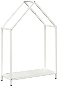 Drewutnia vidaXL Stojak na drewno opałowe, biały, 60x25x90 cm 2