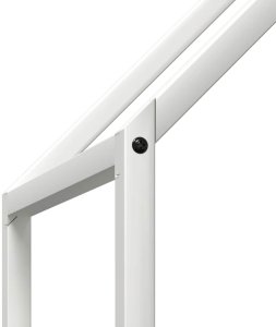 Drewutnia vidaXL Stojak na drewno opałowe, biały, 60x25x90 cm 7