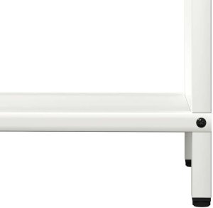 Drewutnia vidaXL Stojak na drewno opałowe, biały, 60x25x90 cm 8