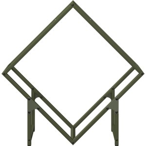 Drewutnia vidaXL Stojak na drewno opałowe Oliwkowo-zielony 60x25x60 cm 5