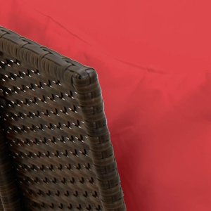 vidaXL Sofa ogrodowa z poduszkami Brązowy polirattan 9