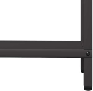 Drewutnia vidaXL Stojak na drewno opałowe, czarny, 60x25x90 cm 8