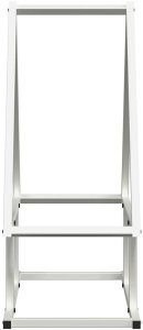 Drewutnia vidaXL Stojak na drewno opałowe, biały, 50x25x60 cm 6