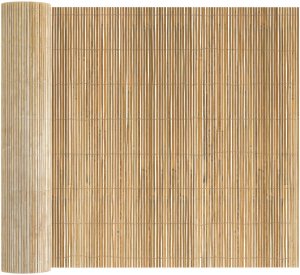 vidaXL Ogrodzenie ogrodowe Naturalny bambus Bambus 400 x 150 cm Proste 2