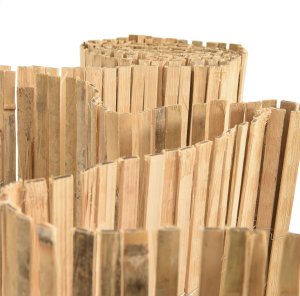 vidaXL Ogrodzenie ogrodowe Naturalny bambus Bambus 400 x 150 cm Proste 4