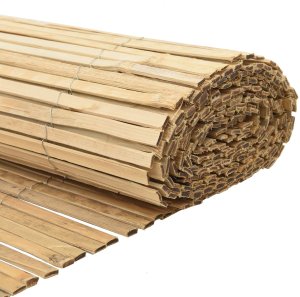 vidaXL Ogrodzenie ogrodowe Naturalny bambus Bambus 400 x 150 cm Proste 5