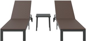 vidaXL Brązowy Metal Standardowy Regulowane Podłokietniki 3