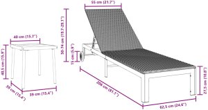 vidaXL Brązowy Metal Standardowy Regulowane Podłokietniki 6