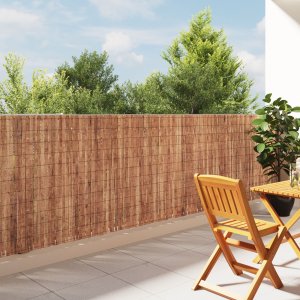 Panel ogrodzeniowy vidaXL Naturalne drewno 400 x 125cm Wytrzymałe 1