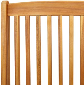 vidaXL Kremowy Drewno i tkanina Standard Składane 7