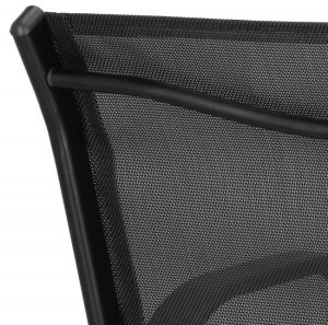 Meble ogrodowe zestaw sofa, 2 krzesła i stolik ze szklanym blatem czarne UNIWERSALNY 11