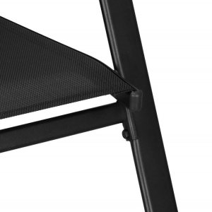 Meble ogrodowe zestaw sofa, 2 krzesła i stolik ze szklanym blatem czarne UNIWERSALNY 16