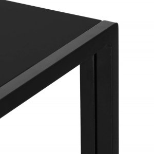 Meble ogrodowe zestaw sofa, 2 krzesła i stolik ze szklanym blatem czarne UNIWERSALNY 17