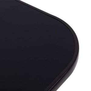 Meble ogrodowe na taras metalowe krzesła 8 szt. i stół komplet czarno-szary UNIWERSALNY 19