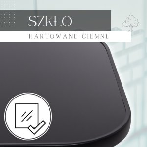 Meble ogrodowe na taras metalowe krzesła 8 szt. i stół komplet czarno-szary UNIWERSALNY 3