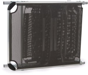 Leżak ogrodowy z daszkiem przeciwsłonecznym składane łóżko regulowany 4