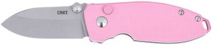 Crkt SQUID BUTTON LOCK ROSE QUARTZ 2474P 1